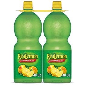 ReaLemon 100% Lemon Juice 48 fl. oz. bottles, 2 pk.