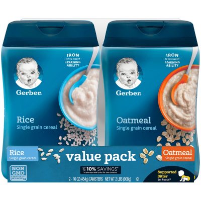 Gerber Rice and Oatmeal Infant Cereal 