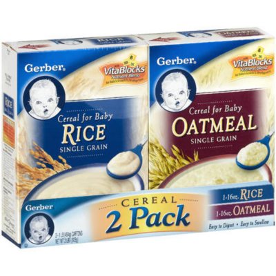 Gerber rice cereal mix best sale with formula