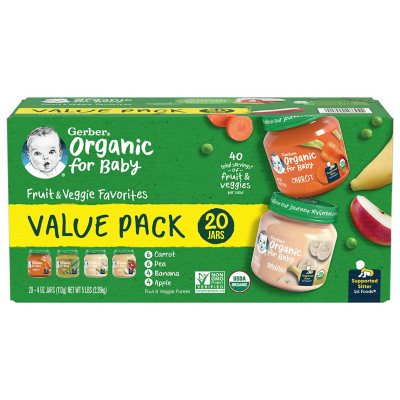 Gerber organic best sale first foods