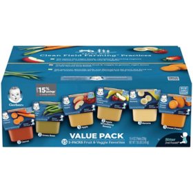 Gerber 2nd Foods Fruit & Veggie Variety Pack, 30 ct., 120 oz.