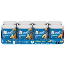 Gerber Lil' Crunchies Baked Grain Snack, Variety Pack 1.48 oz., 8 ct.