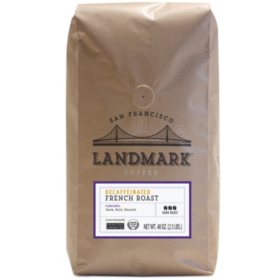 Landmark Decaf Ground Coffee, French Roast (40 oz.)