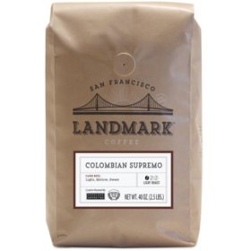 Landmark Ground Coffee, Colombian Supremo 40 oz.