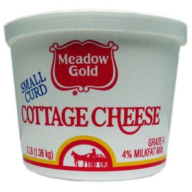 Meadow Gold Small Curd 4% Cottage Cheese 3 lbs.