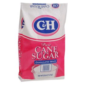 C&H Granulated White Sugar - 25 lb. bag