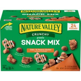 Nature Valley Crunchy Granola Snack Mix Oats 'N Peanut Butter 1.2 oz., 24 pk.