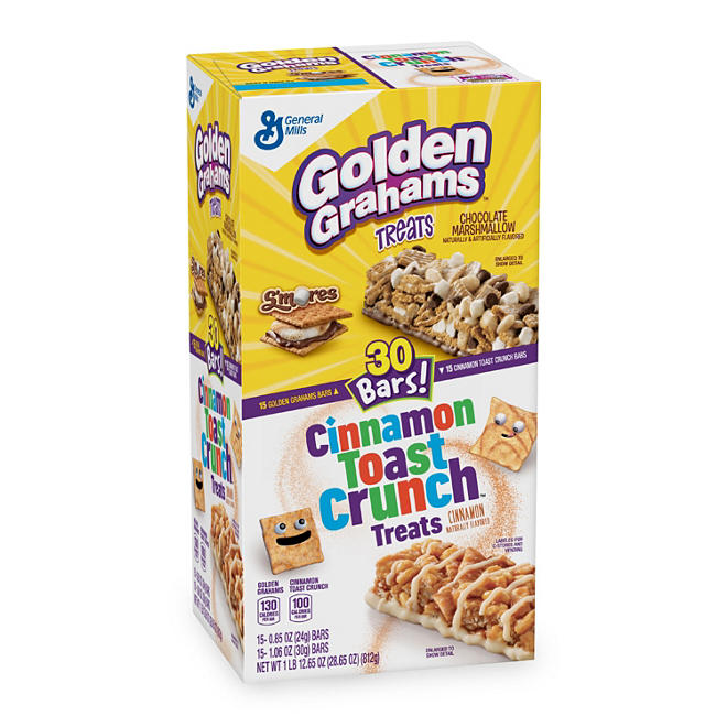 Golden Graham & Cinnamon Toast Crunch Cereal Bar Treats (30 ct.)