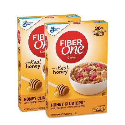 General Mills Fiber One Honey Clusters Cereal, 17.5 oz - Harris Teeter