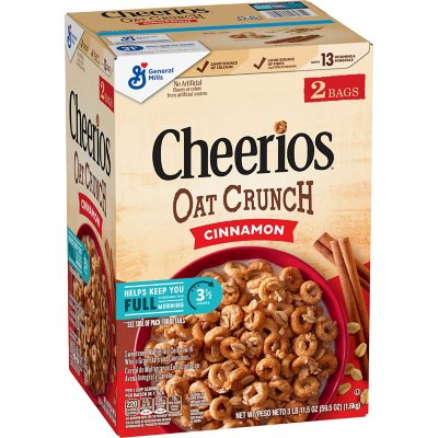 Cheerios Oat Crunch, Cinnamon (59.5 oz.) - Sam's Club