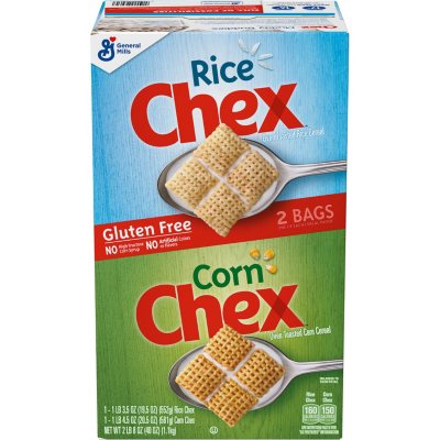 Chex Cereal Double Variety Pack, Rice and Corn (40 oz., 2 pk.) - Sam's Club