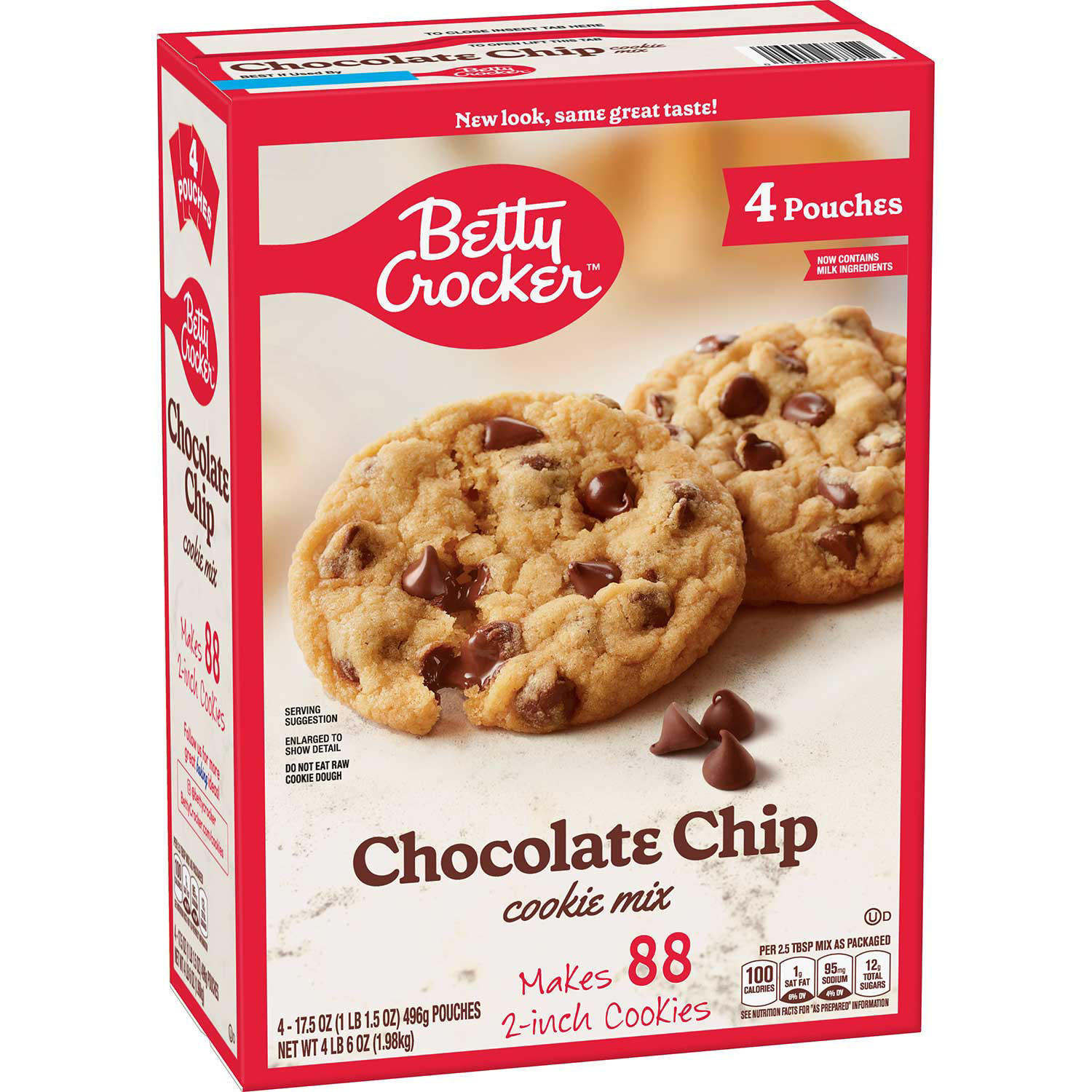 Betty Crocker Chocolate Chip Cookie Pouch (4 pk.)