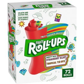 Fruit Roll-Ups Variety Pack, 0.5 oz., 72 pk.