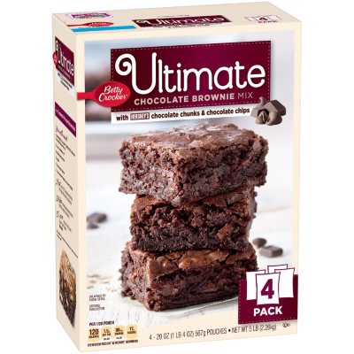 Betty Crocker Ultimate Chocolate Brownie Mix (20 oz., 4 pk.) - Sam's Club