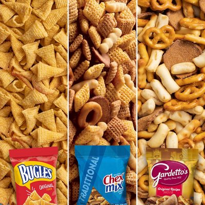 Bugles, Chex Mix & Gardetto Variety Pack Snacks, 40 pk.