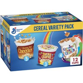 General Mills Cereal Cups, Variety Pack, 12 pk.