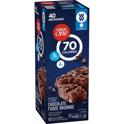 Fiber One Chocolate Fudge Brownies (.89 oz., 40 pk.) - Sam's Club