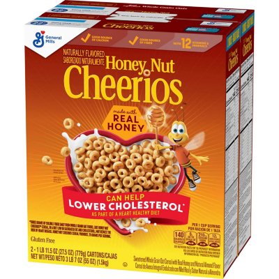 Honey Nut Cheerios (55 oz., 2 pk.) - Sam's Club