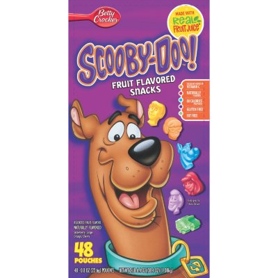 Betty Crocker Scooby-Doo Fruit Flavored Snacks - 38.4 oz. - 48 pouches ...