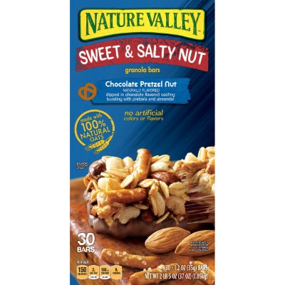 Nature Valley Sweet & Salty Chocolate Pretzel Nut Granola Bars (30 ct