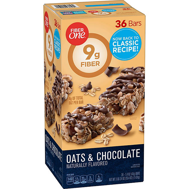 Fiber One Oats and Chocolate Chewy Bars (1.4 oz., 36 ct.)
