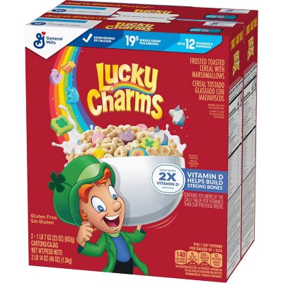 General Mills Cereal, Lucky Charms, 46 Ounce