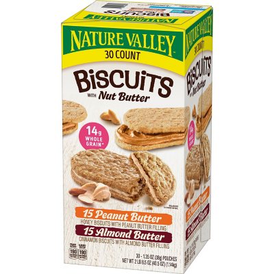 Nature Valley Biscuit Sandwich, Variety Pack (30 ct.) - Sam's Club
