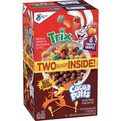 Trix and Cocoa Puffs Cereal ( oz, 2 pk.) - Sam's Club