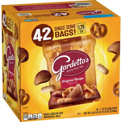 Gardetto's Snack Mix, Roasted Garlic Rye Chips, 8 oz (Pack of 12)