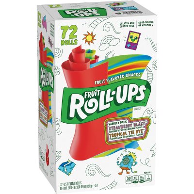 Fruit Roll-Ups Fruit Snacks Variety Pack (0.5 oz., 72 pk.) - Sam's