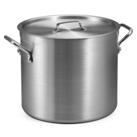 Daily Chef Covered Aluminum Commercial Stock Pot (16 qt.)
