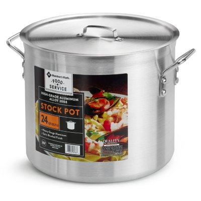 Thunder Group ALSKSP005 24 Qt Aluminum Stock Pot – Champs Restaurant Supply