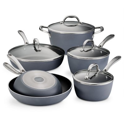 Tramontina PrimaWare 2-Piece Nonstick Saute Pan Set, Steel Gray