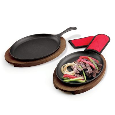 Cast Iron Fajita Skillet (Pre-Seasoned)