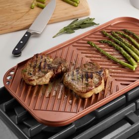  Tramontina Reversible Double Burner Grill-Griddle, Choose Color