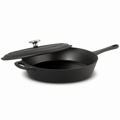 Choice 12 Pre-Seasoned Cast Iron Skillet with Helper Handle » The Tin Roof  Country Store and Creamery