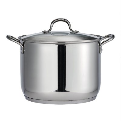 16 Qt Covered Stainless Steel Stock Pot - Tramontina US