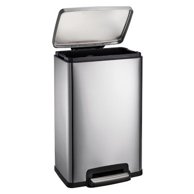 Stainless Steel Trash Can - 13 Gallons