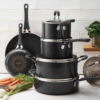 Mainstays 3 Piece NS Sauce Pan, Black