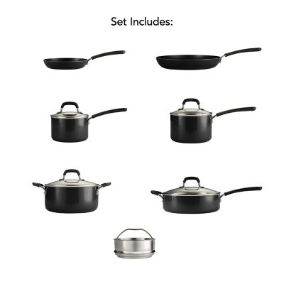 NEW Tramontina Nonstick Porcelain Enamel Pan Set, 8 Inches And 12