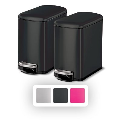 Tramontina 1.6 Gallon Step Trash Cans, 2 pack - Sam's Club