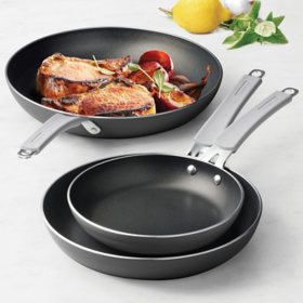 Tramontina 3-Pack Fry Pans with Nonstick Interior, Assorted Colors
