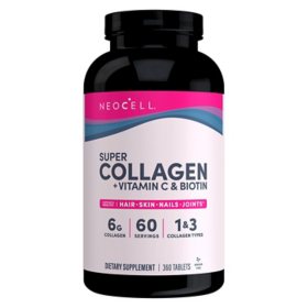 NeoCell Super Collagen + Vitamin C & Biotin Tablets 360 ct.