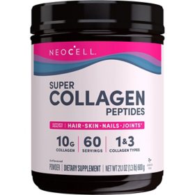 NeoCell Super Collagen Peptides, Unflavored Powder, Collagen Type 1 & 3 21.2 oz.