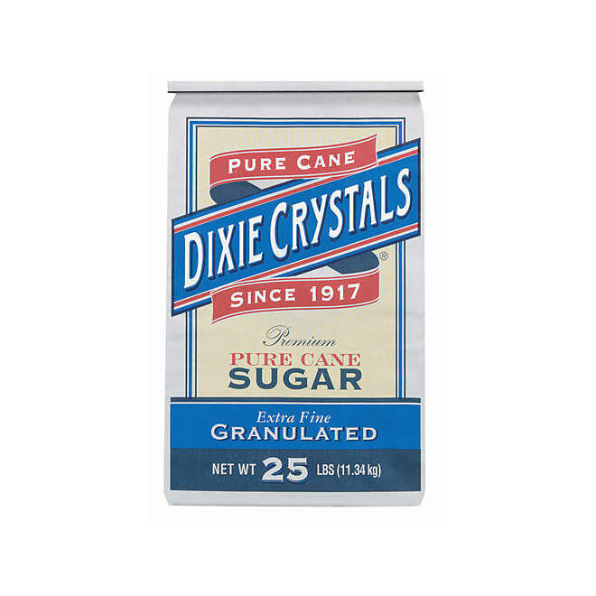 Dixie Extra Fine Granulated Sugar - 25 lbs.