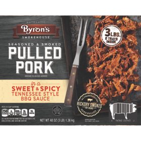 Byron's Fully Cooked Pulled Pork, Frozen, 1.5 lbs., 2 pk.