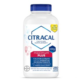 Citracal Calcium Citrate Caplets + D3 280 ct.