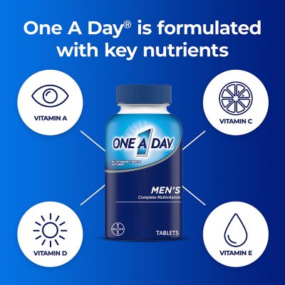 One A Day Men's Pro Edge Multivitamin Tablets, Multivitamins for Men, 50 Ct  