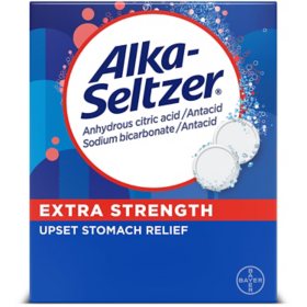 Alka-Seltzer Effervescent Extra Strength Heartburn Medicine Tablets 72 ct.