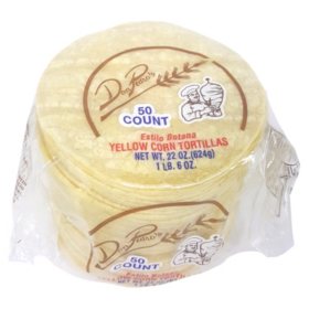 Don Pedro 4" Yellow Corn Tortillas 50 ct.